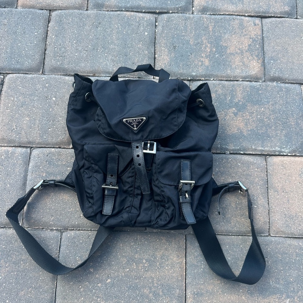 Prada Navy Backpack